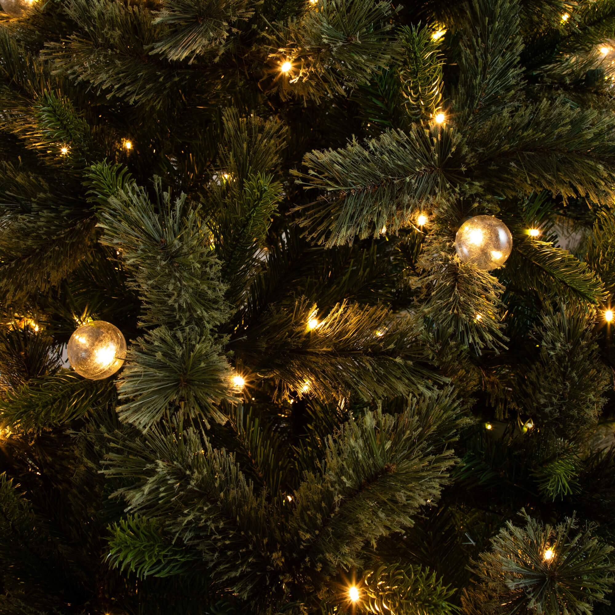 7.5ft. Pre-Lit Artificial Christmas Tree with Warm White LED Lights